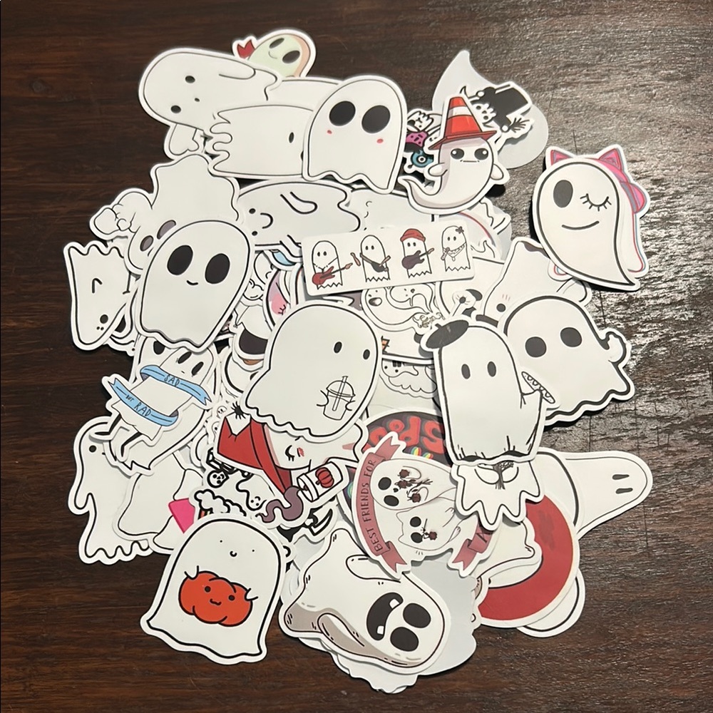 Cute Ghost Stickers Set